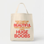 Big Boobs Humour Canvas Bags