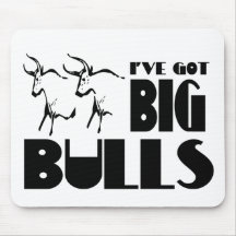 Big Bulls - Funny Farmer Mouse Pads