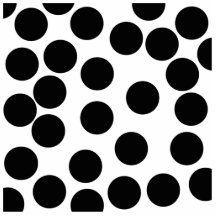 Big Dots. Black and White Pattern. Photo Sculptures