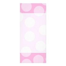 Big Dots Pattern. Pale Pink and Candy Pink. Custom Invites