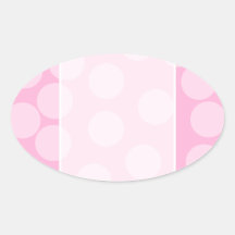 Big Dots Pattern. Pale Pink and Candy Pink. Stickers