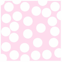 Big Dots Pattern. Pale Pink and White. Photo Cut Outs