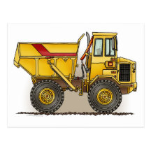 Big Dump Truck Post Card