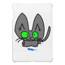 Big Eyed Kitty Shows His Toy iPad Mini Covers