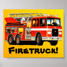 Big Firetruck Poster
