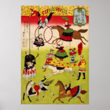 Big French circus on the grounds of Shokonsha Print