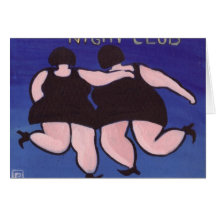 BIG GIRLS NIGHT OUT GREETING CARD