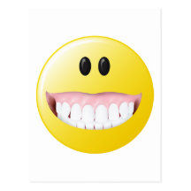 Big Gums Smiley Face Post Cards