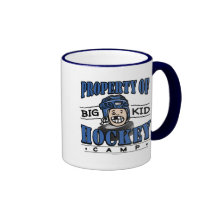 Big Kid Hockey Camp Blue Helmet Coffee Mugs