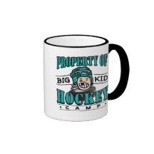 Big Kid Hockey Camp Teal Helmet Coffee Mug