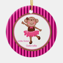 Big/ Little Sister Monkery Ornament