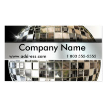 Big Mirror Ball Music Business Cards