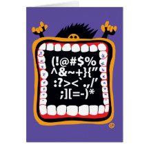 Big Mouth Says What?!?! postcard