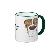 Big Nose Australian Shepherd Mug
