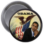 Big Obama Eagle Flag Button