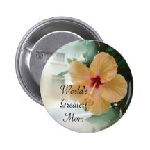 Big Peach Hibiscus Pins