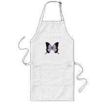 Big Purple & Black Butterfly Aprons