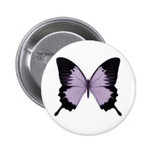 Big Purple & Black Butterfly Button