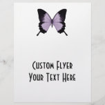 Big Purple & Black Butterfly Flyer Design
