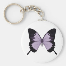 Big Purple & Black Butterfly Key Chains