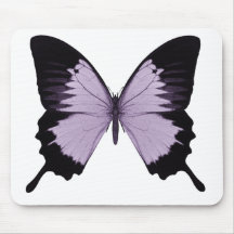 Big Purple & Black Butterfly Mousemat