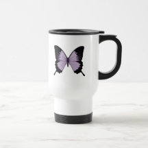 Big Purple & Black Butterfly Mugs