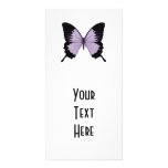 Big Purple & Black Butterfly Personalized Photo Card