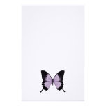 Big Purple & Black Butterfly Stationery