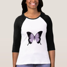 Big Purple & Black Butterfly T-shirts