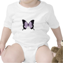 Big Purple & Black Butterfly Tee Shirts