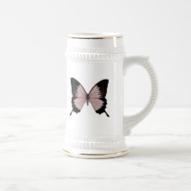Big Red & Black Butterfly Coffee Mug
