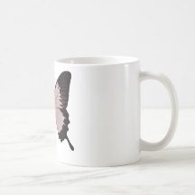 Big Red & Black Butterfly Coffee Mugs