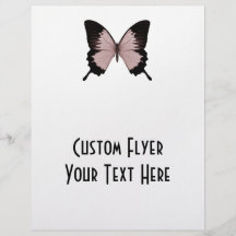 Big Red & Black Butterfly Flyer