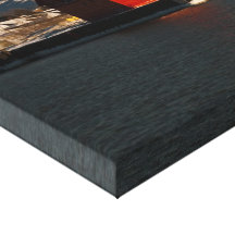 Big Red Light House Canvas Gallery Wrapped Canvas