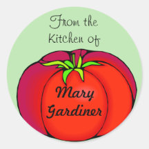 Big Red Tomato Canning Labels Sticker