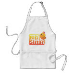 Big sister cute baby chicken bird apron aprons