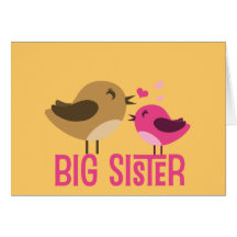 Big Sister With Birdies Card