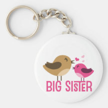 Big Sister With Birdies Key Chain