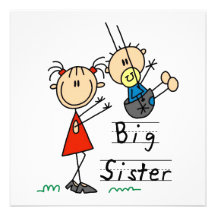 Big Sister with Little Brother Gifts Invitation