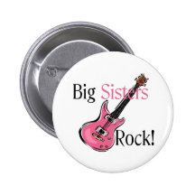 Big Sisters Rock Pinback Button
