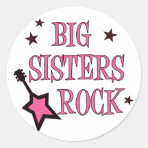Big Sisters Rock Sticker