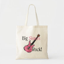 Big Sisters Rock Tote Bags