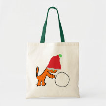 Big snowball little kitty bag