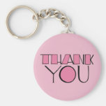 Big Thank You pink Keychain