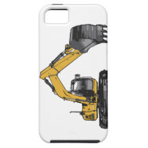 Big Yellow Excavator iPhone 5 Cover