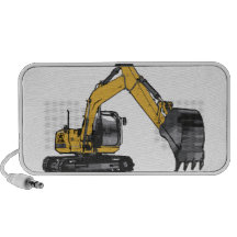 Big Yellow Excavator Speakers