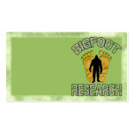 Bigfoot Research Business Cards