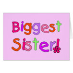 Biggest Sister T-shirts and Gifts Greeting Card