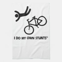 Bike My Own Stunts Kitchen Towels