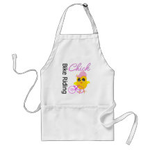 Bike Riding Chick Aprons